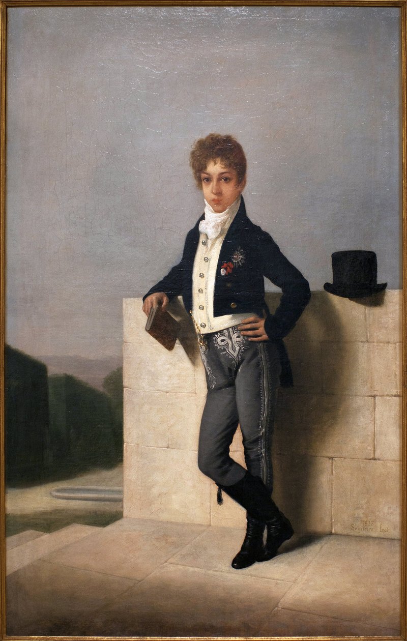 Retrato de João Pedro Quintella, Conde de Farrobo (1801-1869) - Pintura de Domingos Antonio de Sequeira (1868-1937), óleo sobre tela de Domingos Antonio de Sequeira