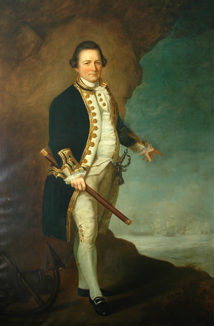 Capitão Wood do Salão de Bolling, 1770 de Dominic Serres