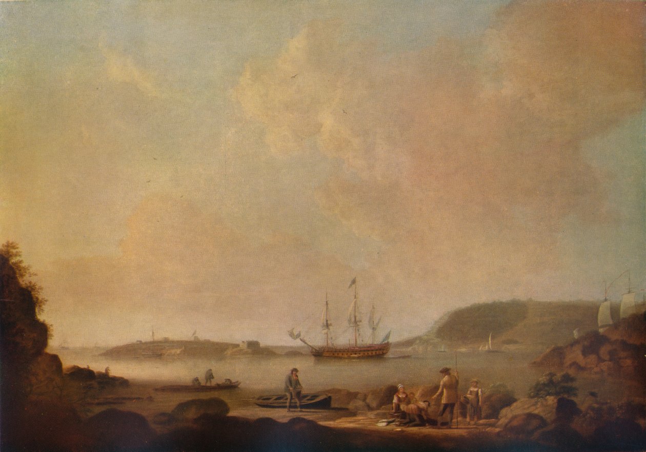 Ilha Drakes, Plymouth, 1773 de Dominic Serres
