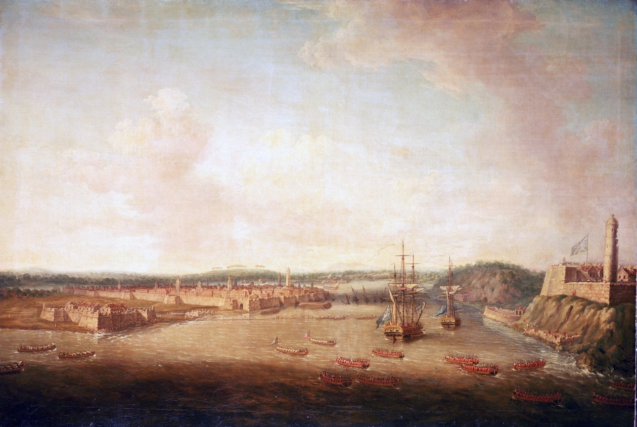 Guerra dos Sete Anos (1756-1763): tomada de Havana (Cuba), tomada da cidade, em 14 de agosto de Dominic Serres
