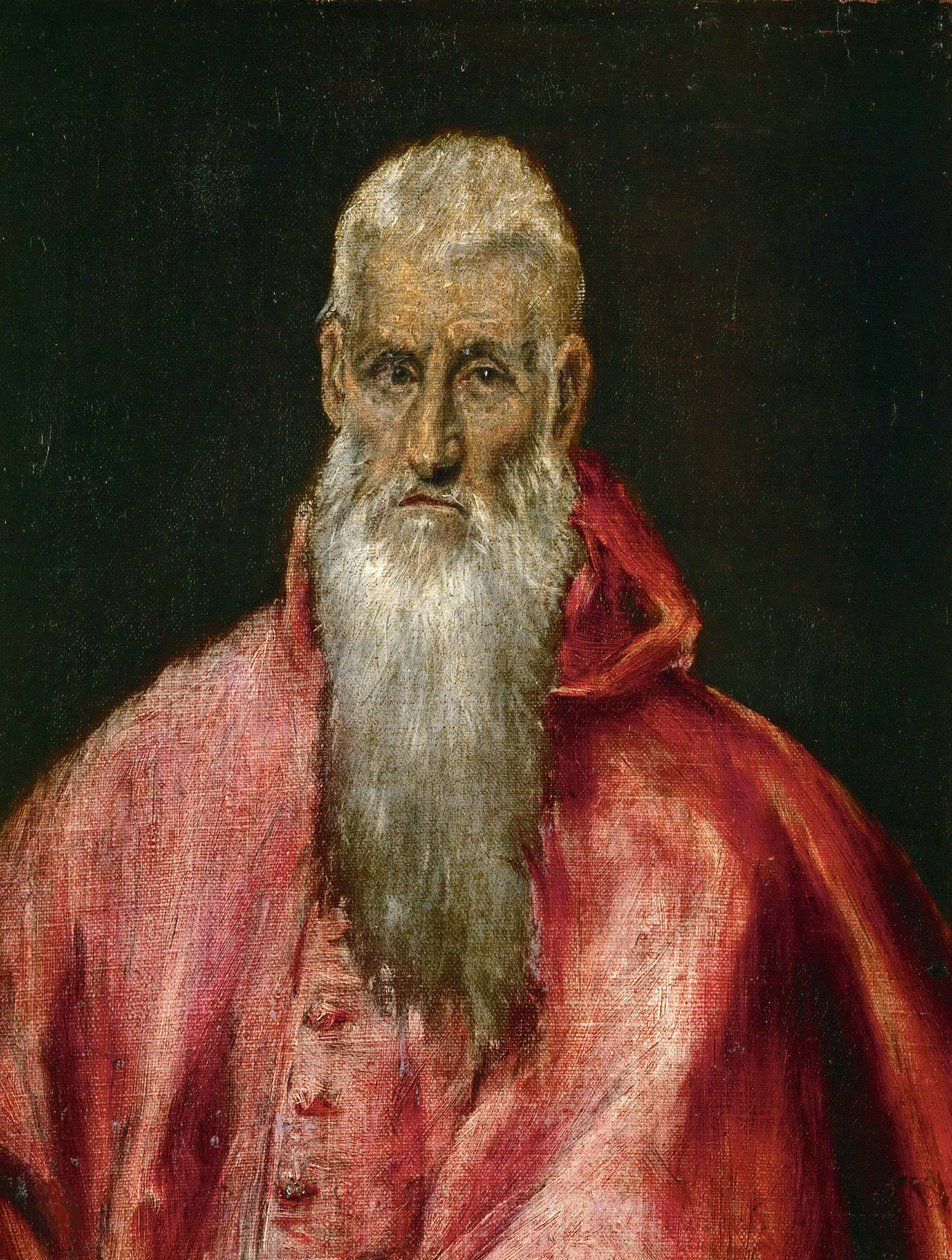 São Jerônimo como Cardeal, ca 1600-1610. de Dominico El Greco