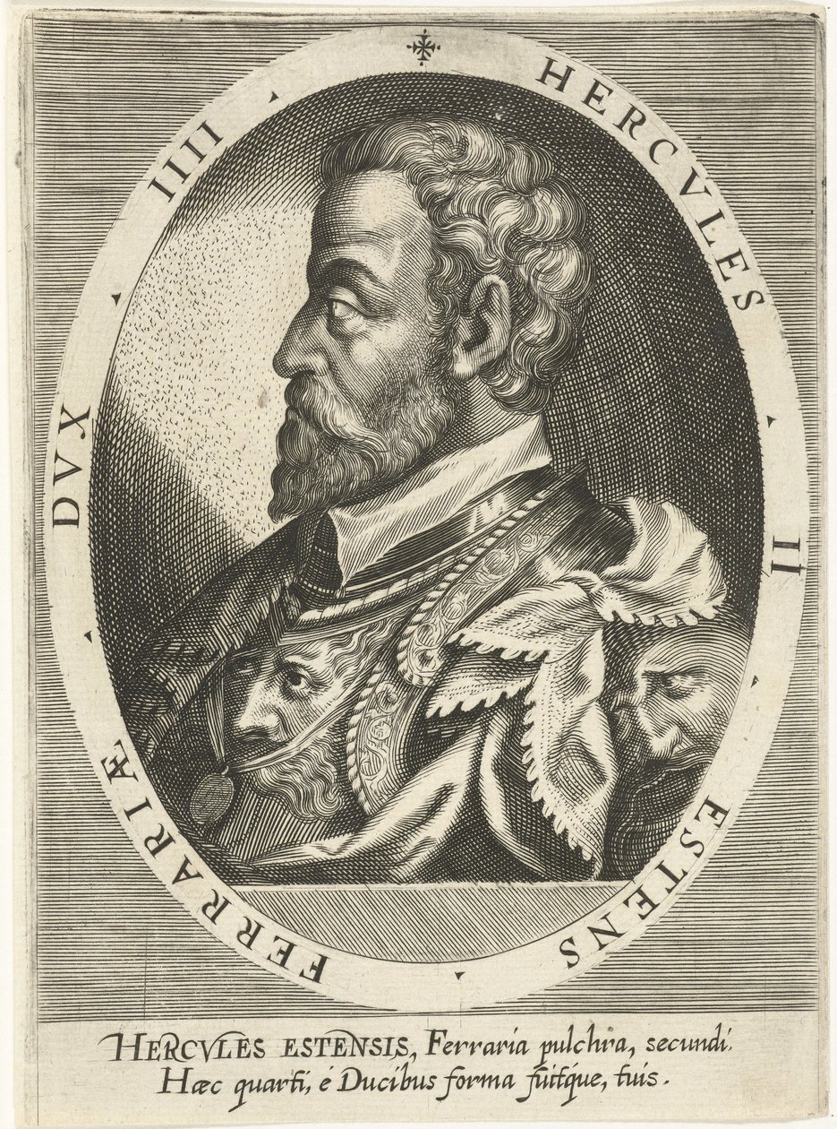 Ercole II dEste 1508-1559, Duque de Ferrara, Modena e Reggio, ca. 1600 de Dominicus or Custodis Custos
