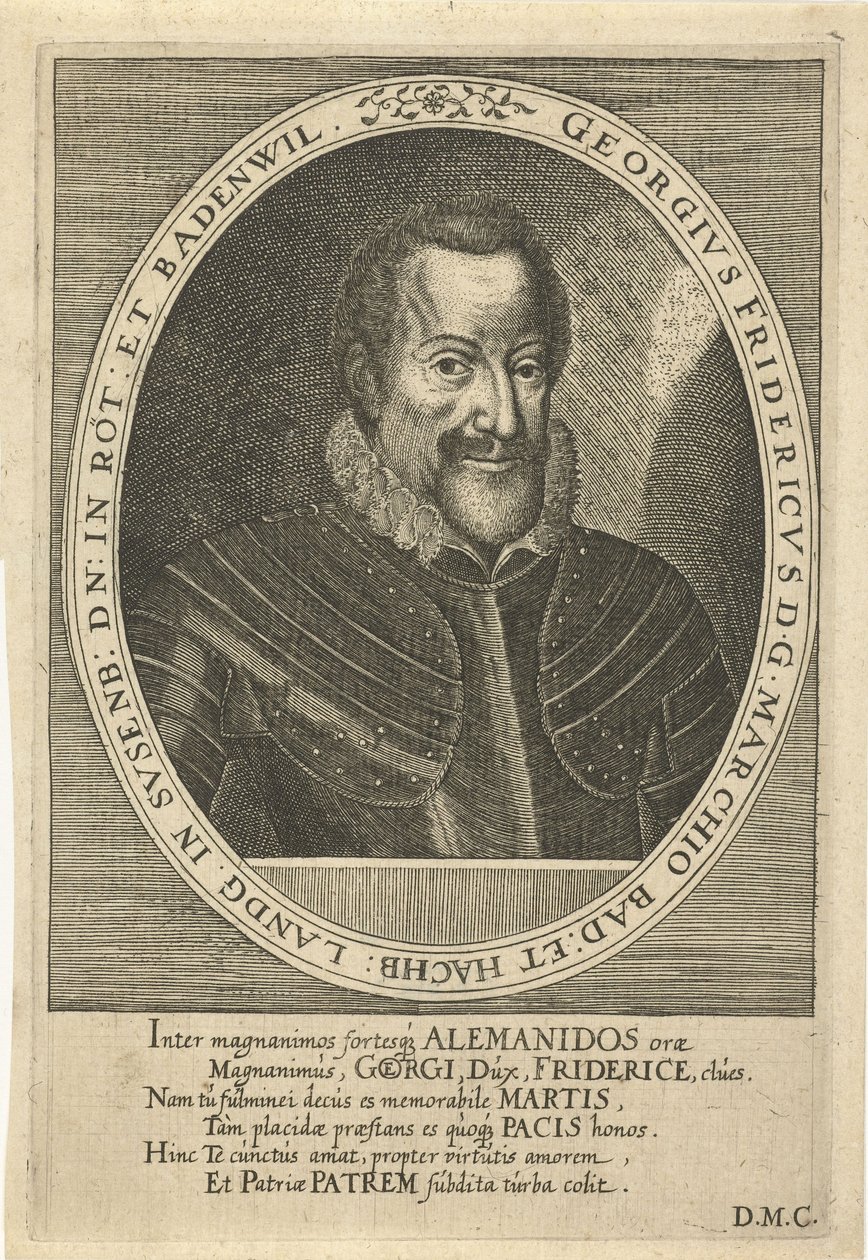 George Frederick de Baden-Durlach 1573-1638, c. 1610 de Dominicus or Custodis Custos