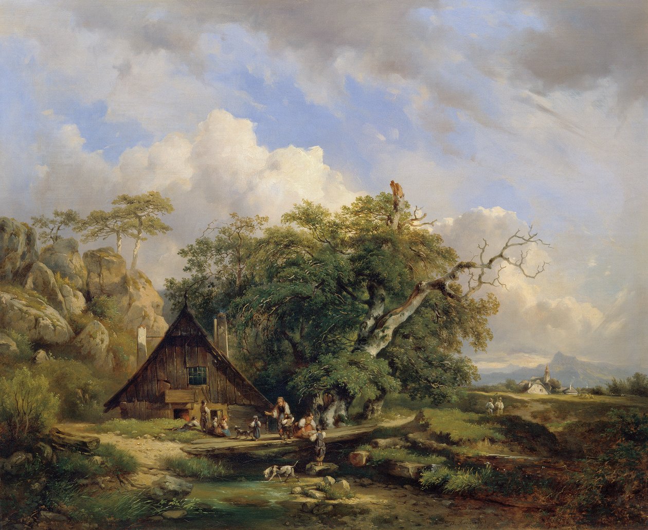 Paisagem perto de Gutenstein de Dominik Schufried