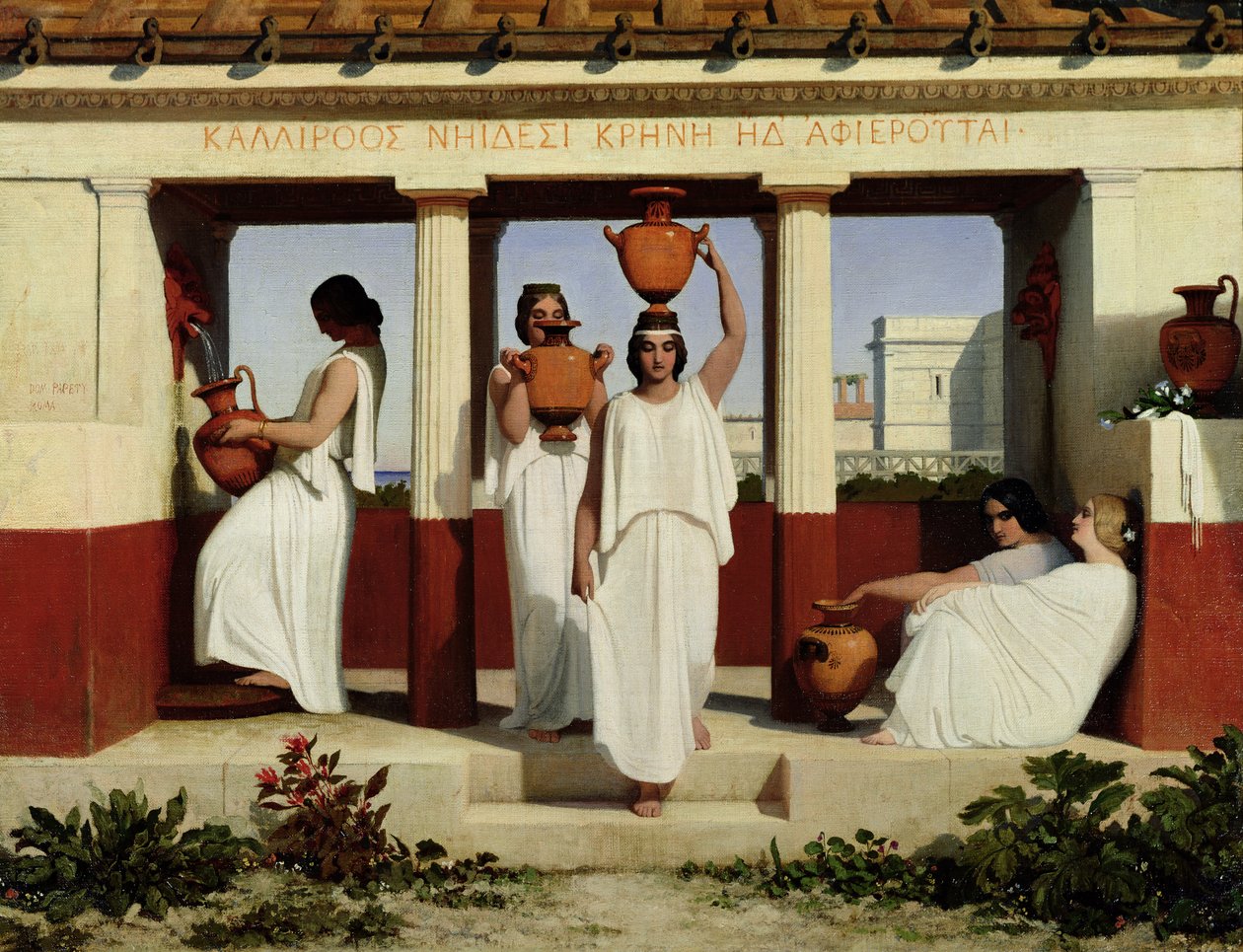 Mulheres gregas na fonte, 1841 de Dominique Louis Papety