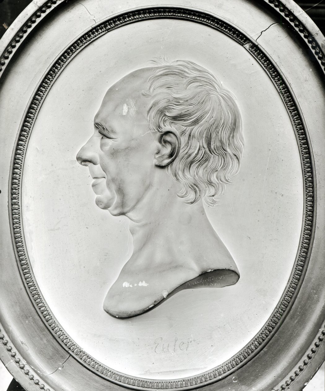 Retrato de medalhão de Leonhard Euler (1707-83) 1781 de Dominique Rachette