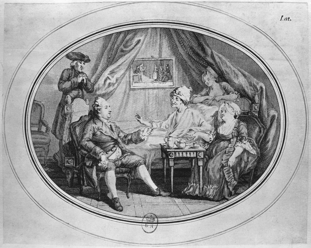 O almoço em Ferney, 4 de julho de 1775 de Dominique Vivant Denon