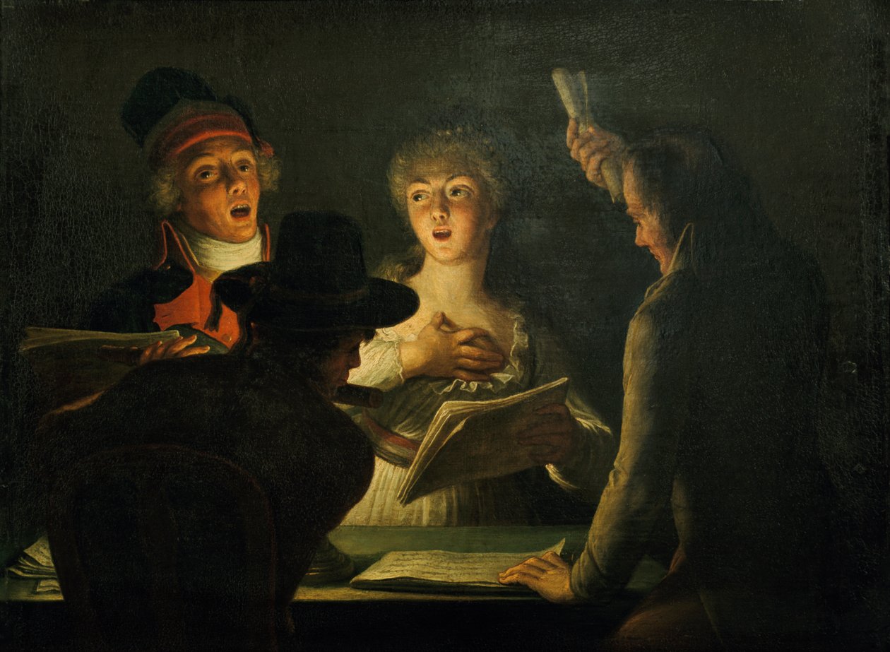 Os Cantores Patrióticos, 1794 de Dominique Doncre