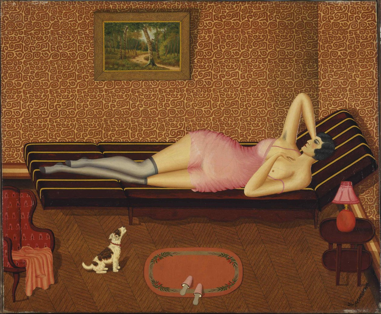 Mulher deitada da sesta de verão, 1933. de Dominique Peyronnet