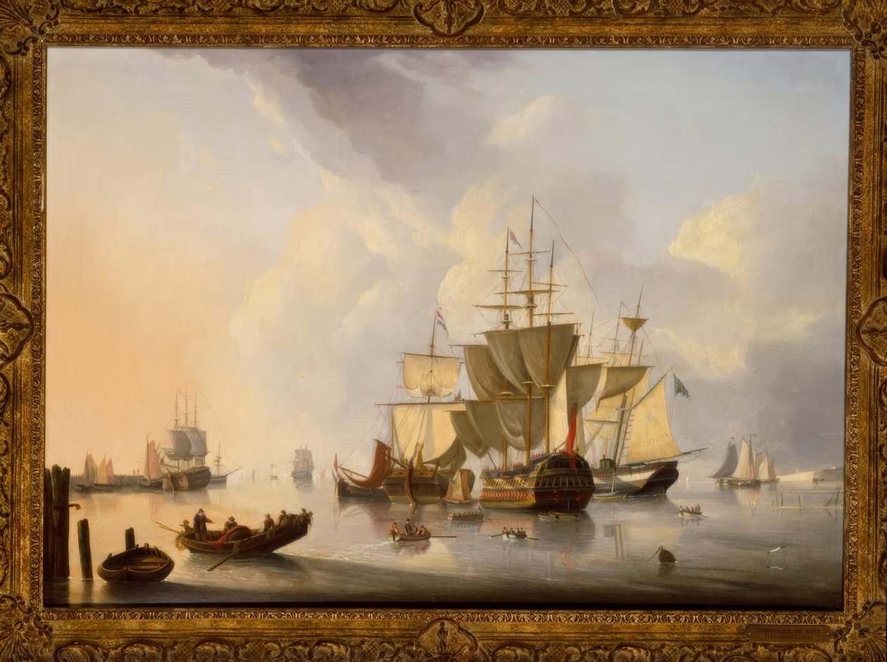 Inglês dois andares - pintura, 1829, v. D. de Bast de Dominique de Bast