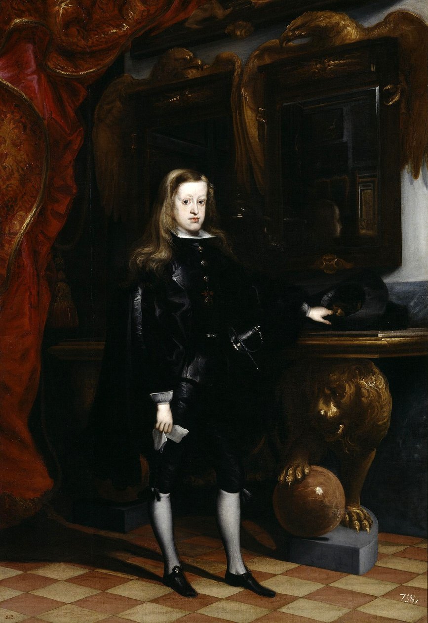 Retrato de Carlos II, c.1675 de Don Juan Carreno de Miranda