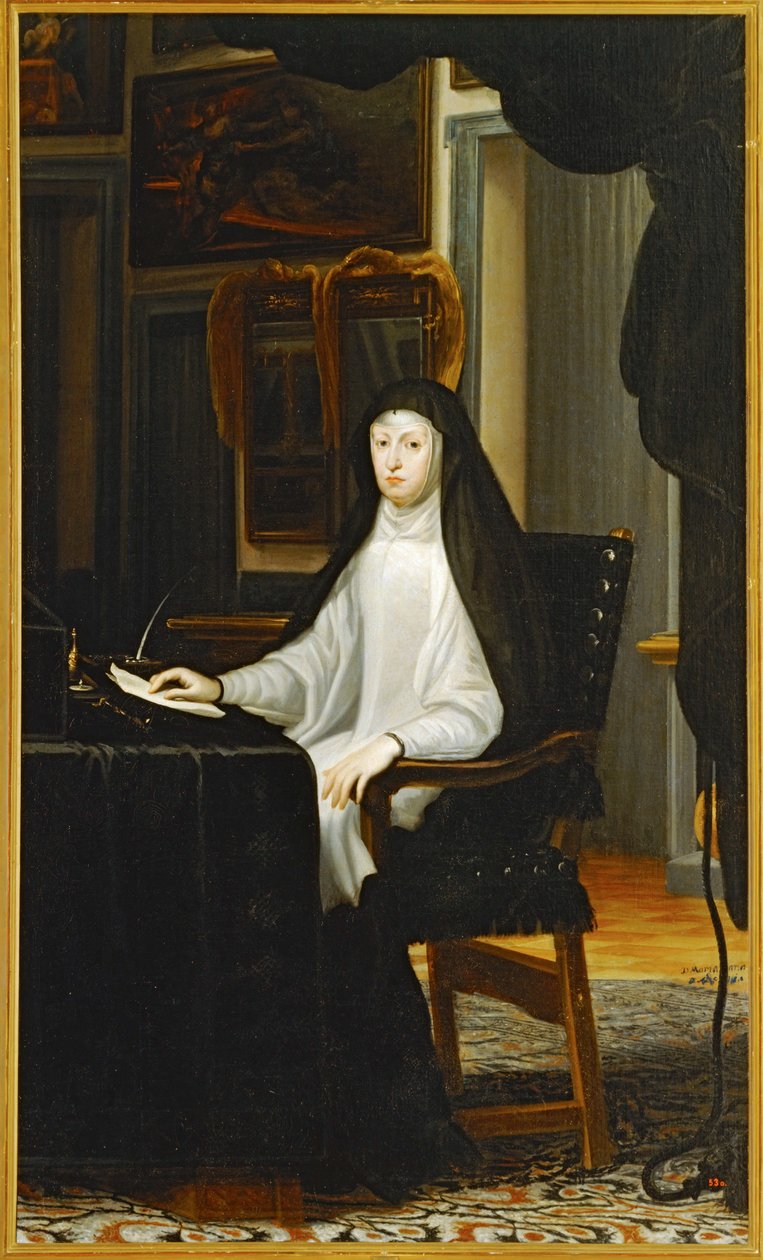 Rainha Maria Anna da Áustria ... (pintura sobre tela) de Don Juan Carreno de Miranda