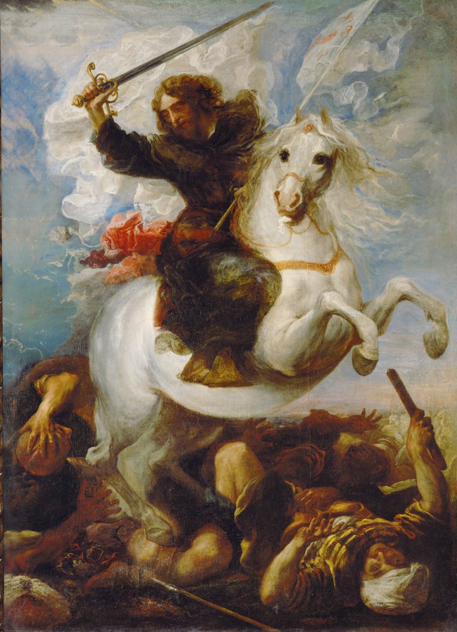 Vitória de Santiago sobre os mouros (óleo sobre tela) de Don Juan Carreno de Miranda