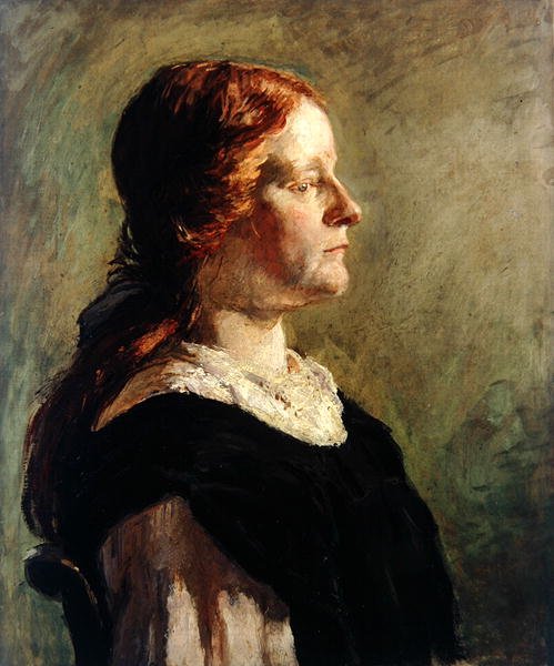 Retrato de uma rapariga de cabelo vermelho de Donald Graeme MacLaren