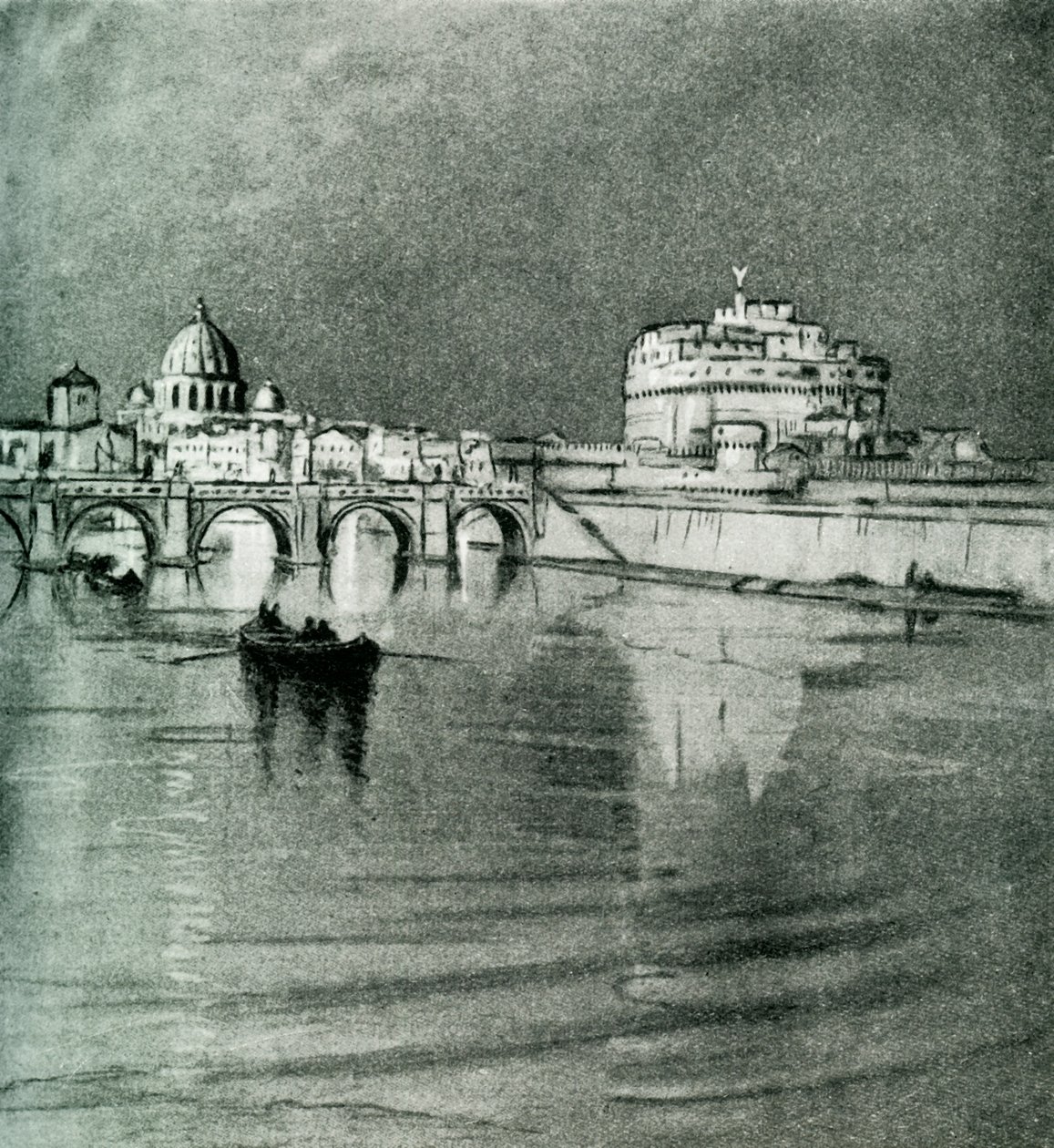 Roma e o Tibre. Um concurso em Seven Hills, 1928. de Donald Maxwell