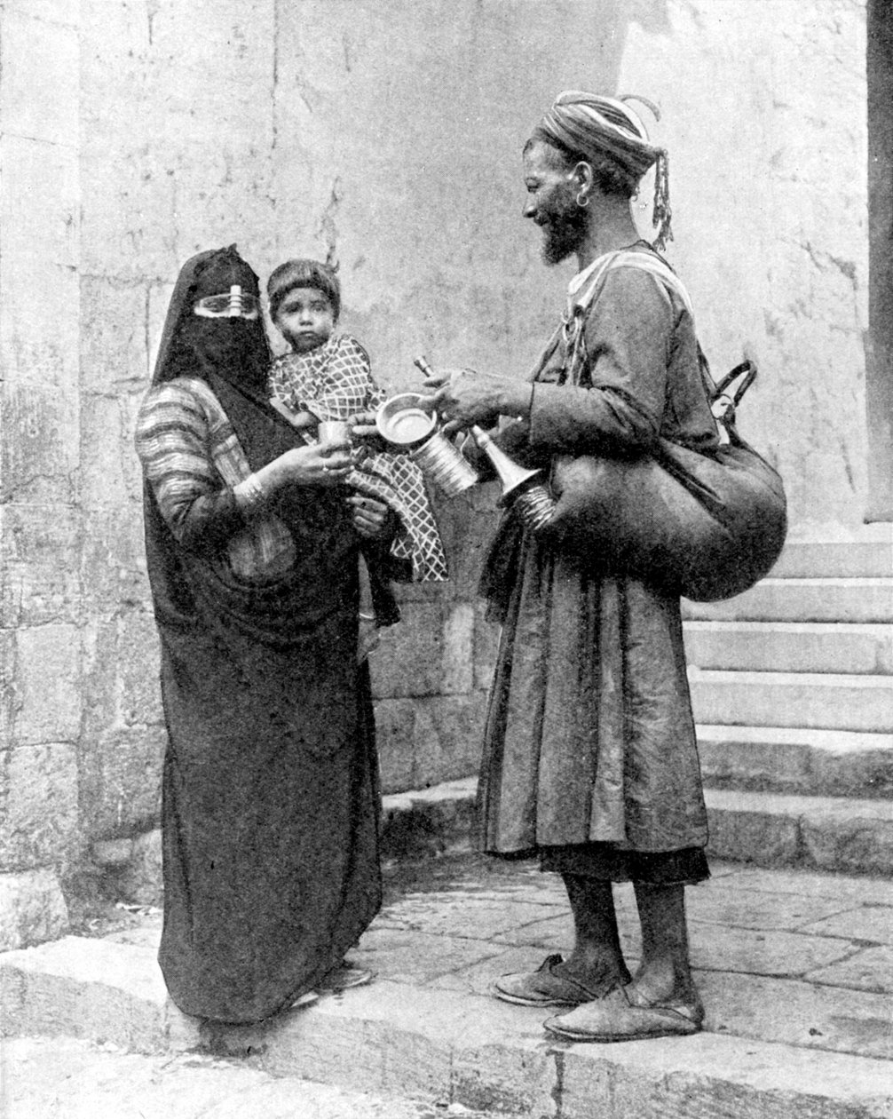 Vendedor de água, Cairo, Egito, 1936. de Donald McLeish