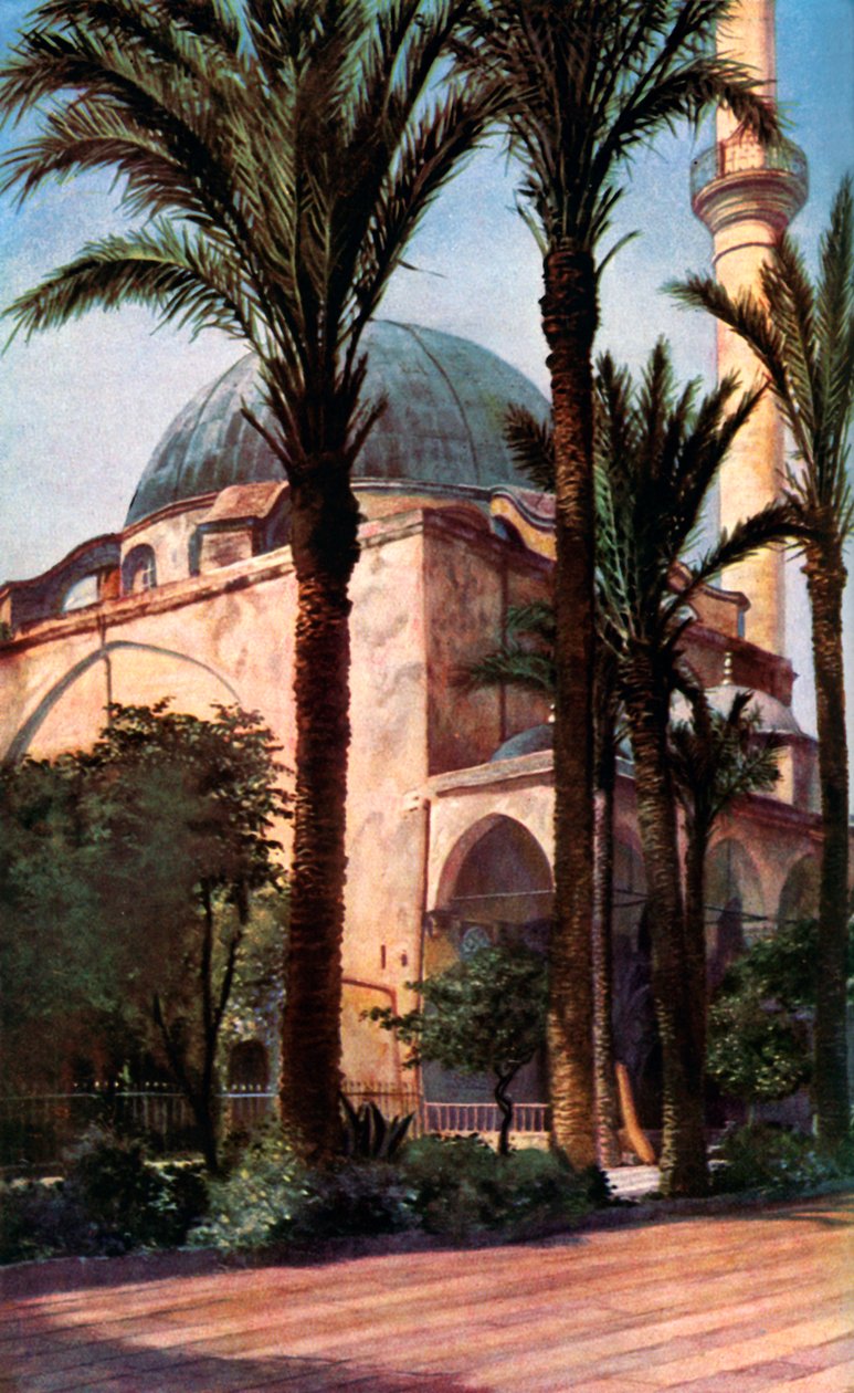 Mesquita de Jezzar Pasha, Acre, Palestina, c1930s de Donald McLeish