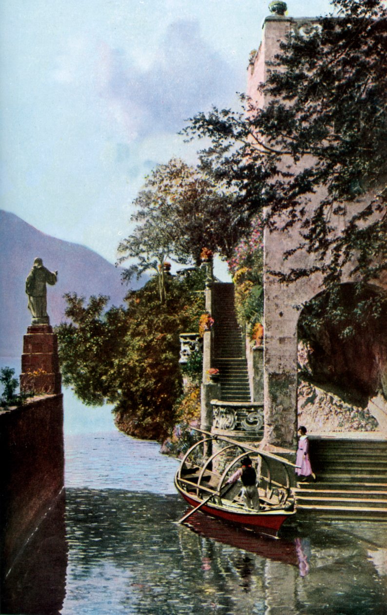 Villa del Balbianello, Lenno, Lago de Como, Itália, c1930s de Donald McLeish
