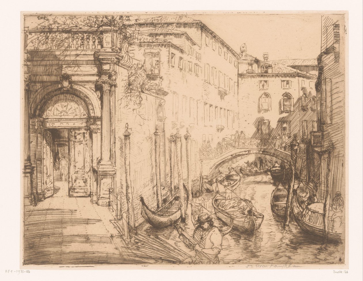 Vista em Veneza 1911 (O Palácio Branco) O Palácio Branco de Donald Shaw MacLaughlan (signed by artist)