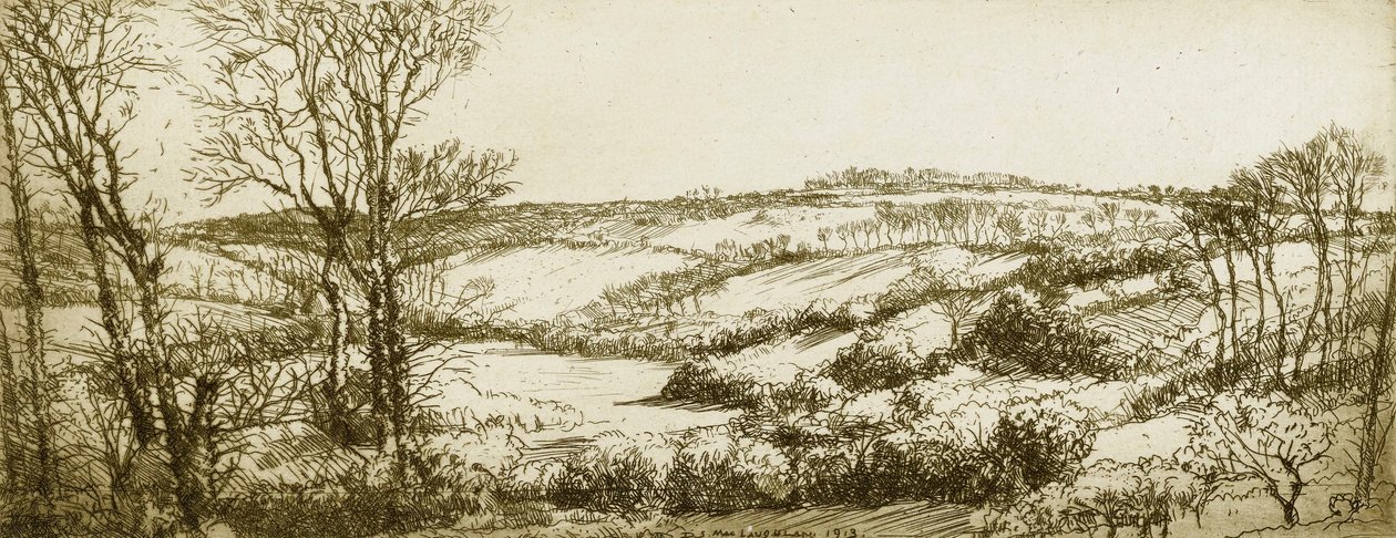 Paisagem da Cornualha no. 1 de Donald Shaw MacLaughlan