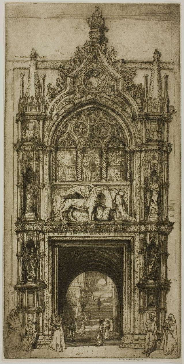 Porta da casa dos Doges, Veneza de Donald Shaw MacLaughlan