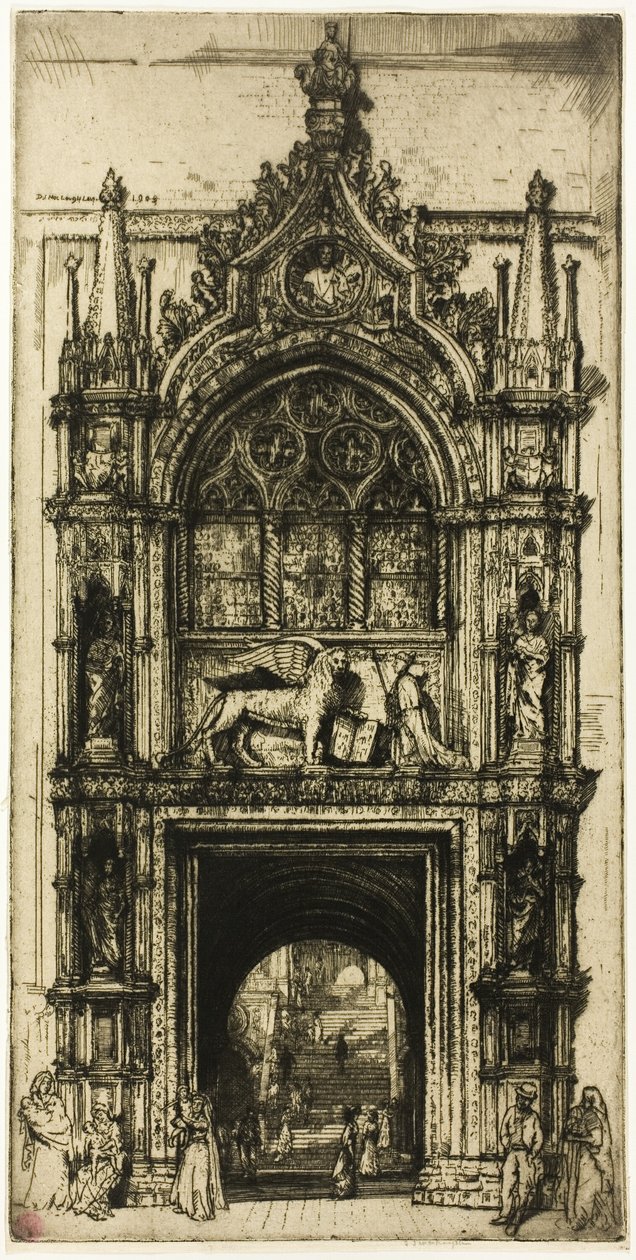 Porta da casa dos Doges, Veneza de Donald Shaw MacLaughlan