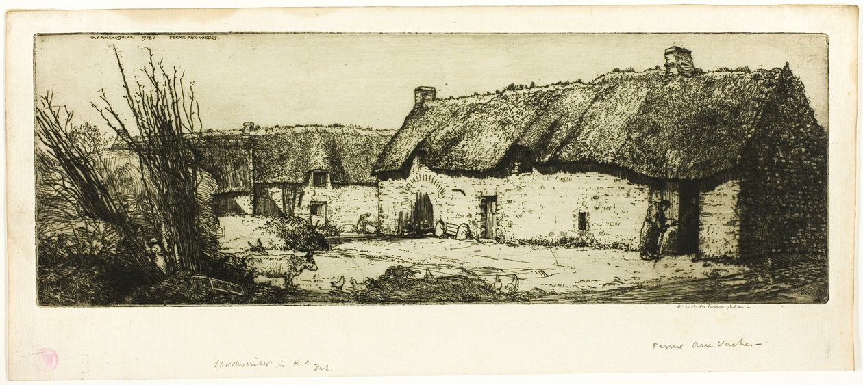 Fazenda de vacas de Donald Shaw MacLaughlan