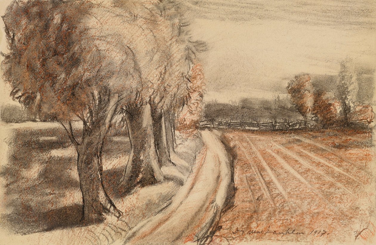 Paisagem com salgueiros de Donald Shaw MacLaughlan