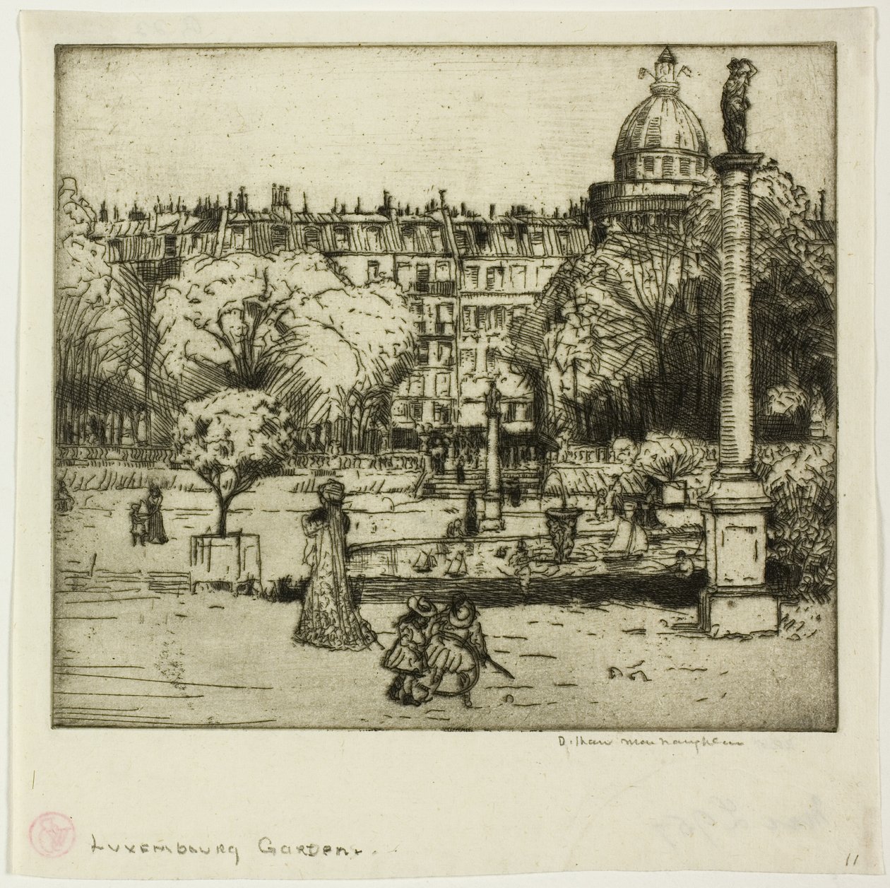 Jardins de Luxemburgo, Paris de Donald Shaw MacLaughlan