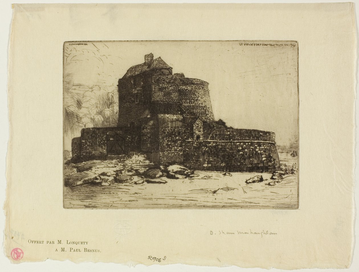 Forte velho em Ambleteuse de Donald Shaw MacLaughlan