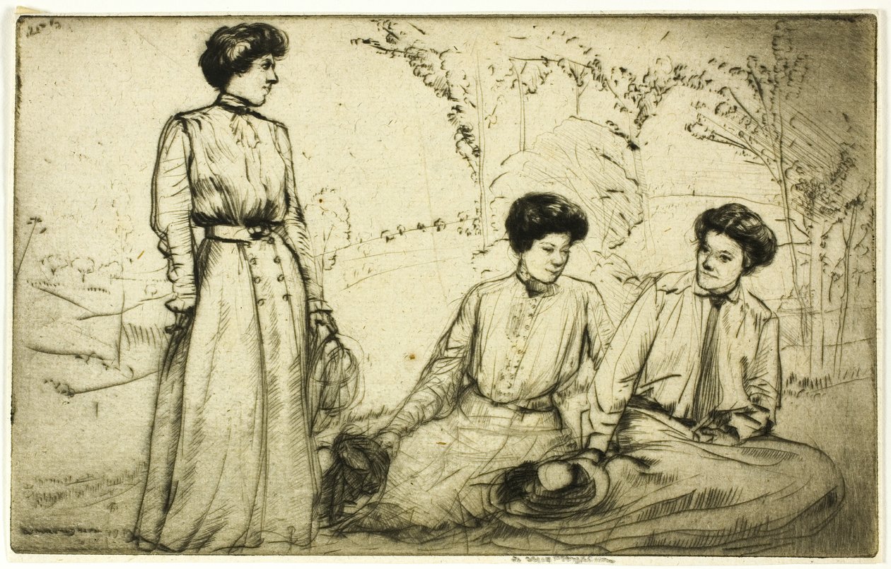 Três meninas de Donald Shaw MacLaughlan