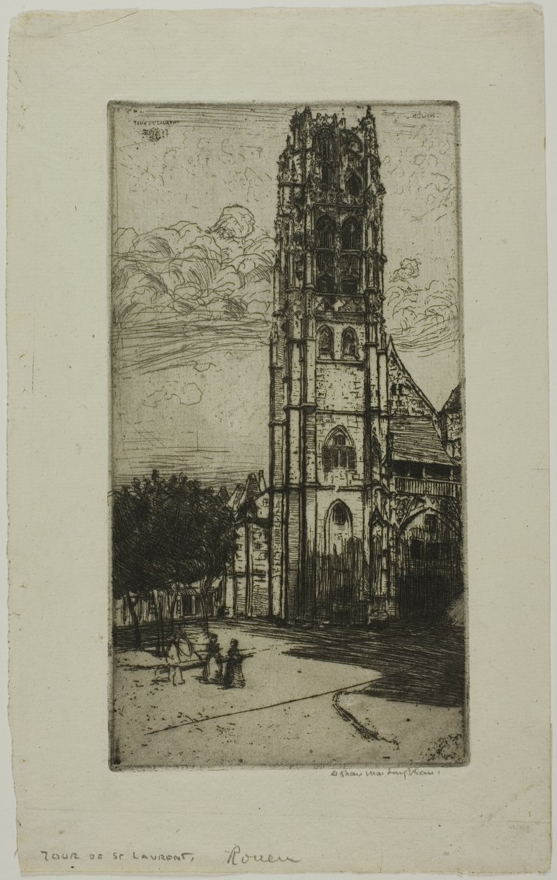 Tour St. Laurent, Rouen de Donald Shaw MacLaughlan
