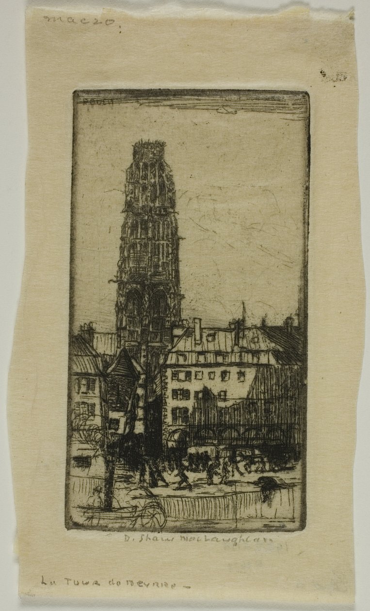 Torre da Manteiga, Rouen de Donald Shaw MacLaughlan