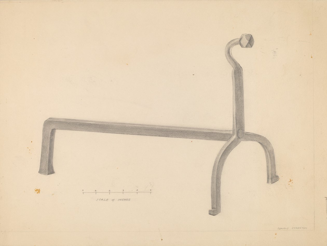 Andiron de Donald Streeter