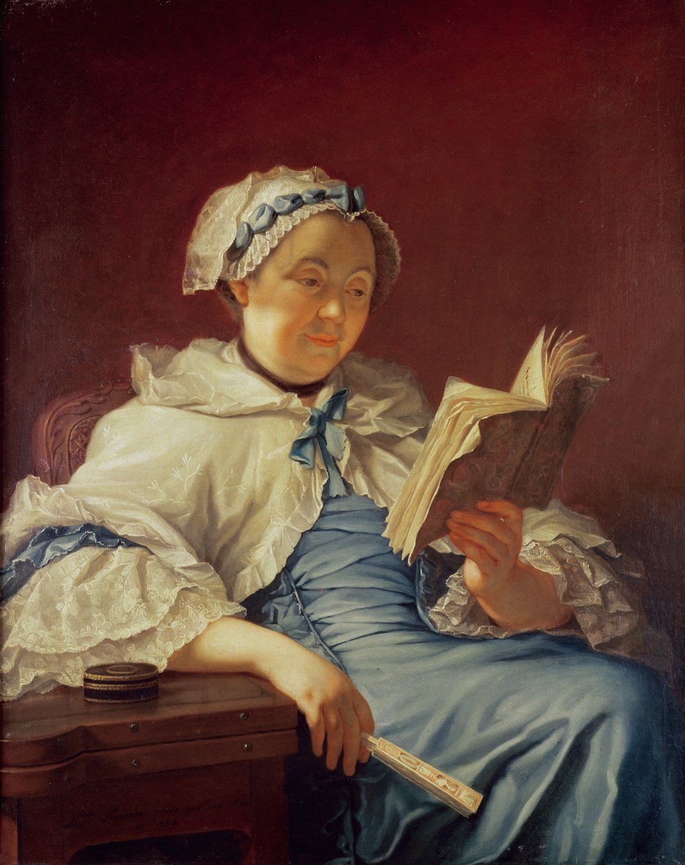 A esposa do artista, 1758 de Donat Nonotte