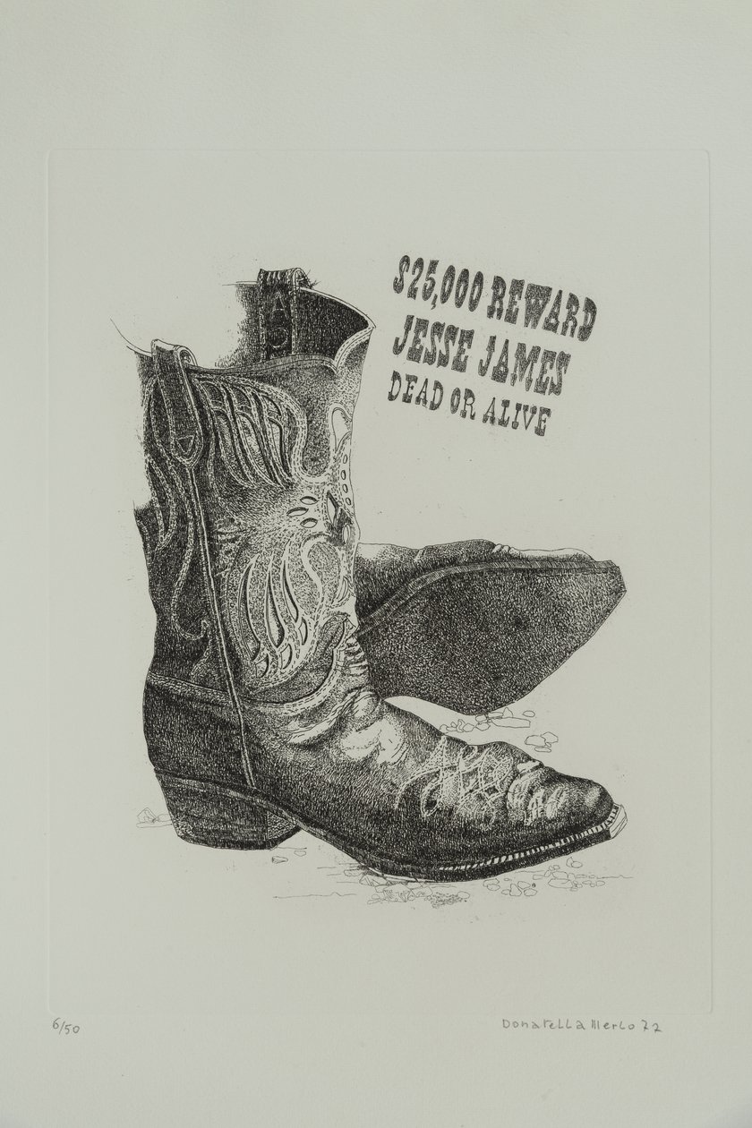 Jessie James vivo ou morto - ou Botas de Cowboy de Donatella Merlo