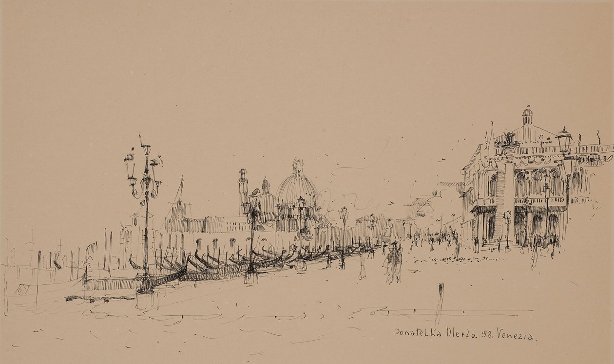 As gôndolas da Praça de São Marcos de Donatella Merlo
