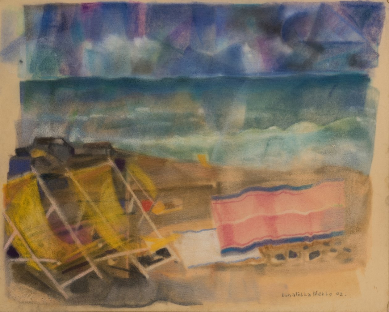 Trovoada em breve, 2002 (pastel sobre papel aveludado) de Donatella Merlo