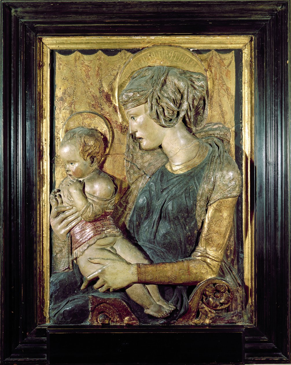 Madonna and Child (mármore policromado) de Donatello