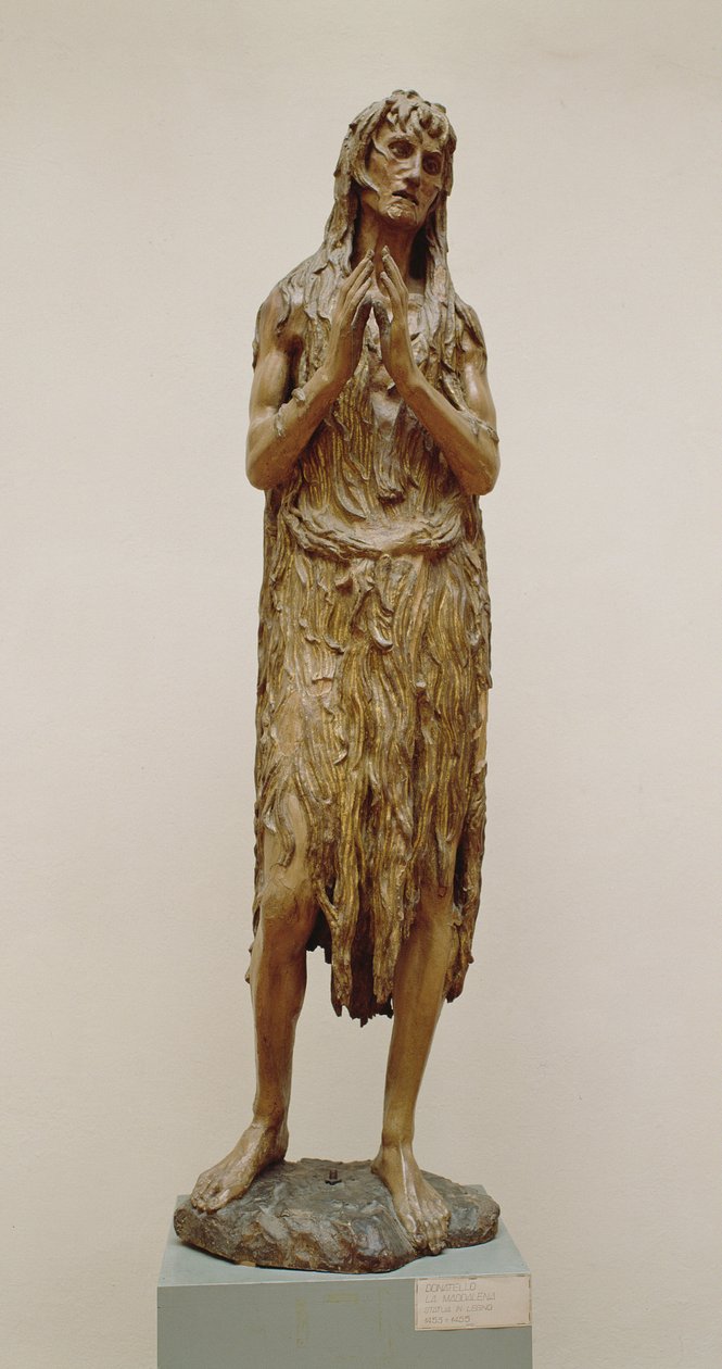 Madalena Penitente, c.1453-55 (madeira) de Donatello