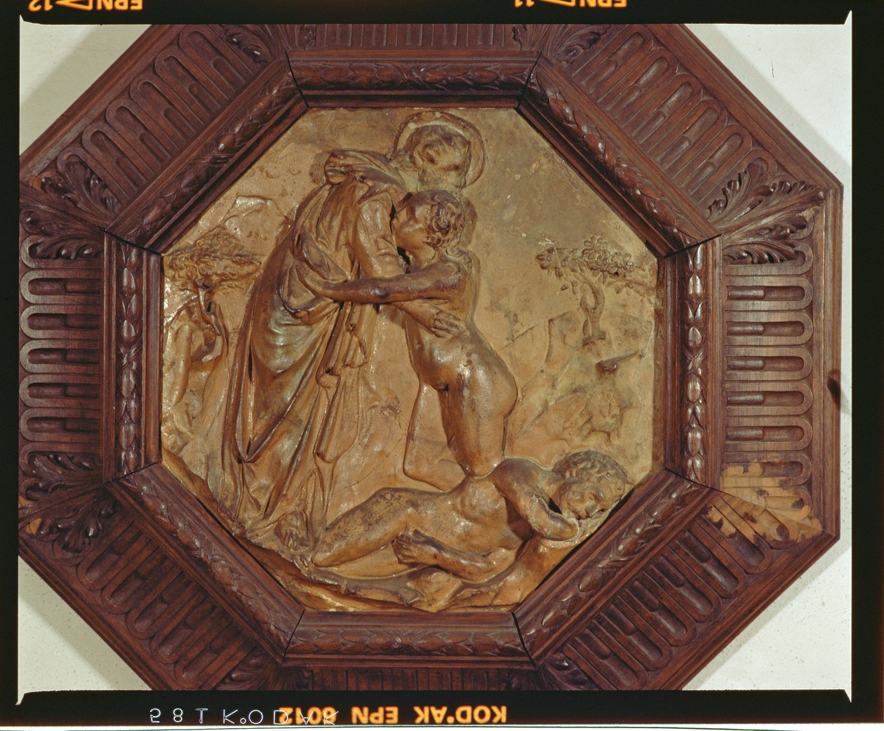 A criação de Eva (terracota vidrada) de Donatello