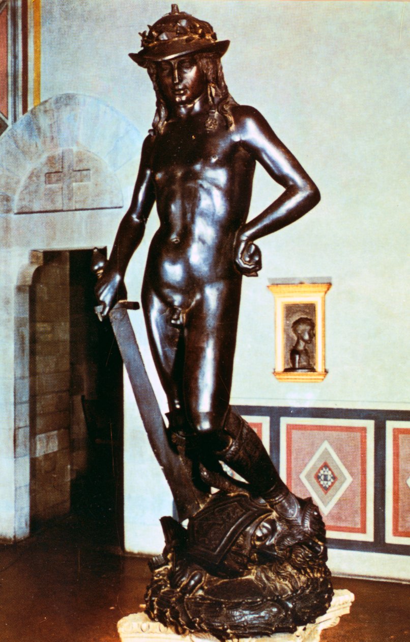 Estátua de bronze de Davi, c1430-1440 de Donatello