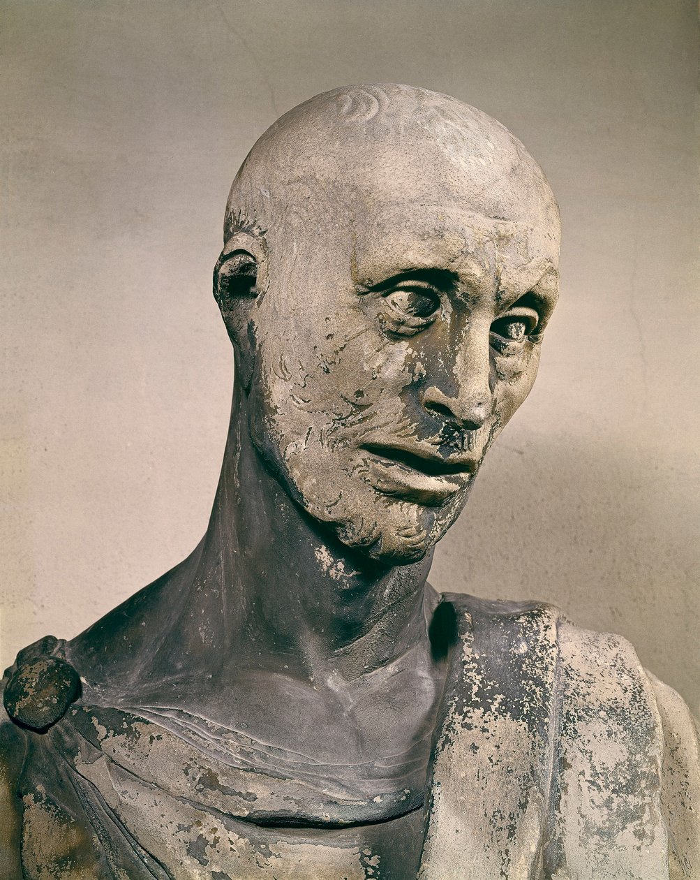 "Le prophete Habacuc (Habaquq, Habakuk, Habakkuk, Abakouk, Havakuk)" Sculpture en marbre de Donato de Betto Bardi dit Donatello (1386-1466) 1427-1436 Florence, Museo dell