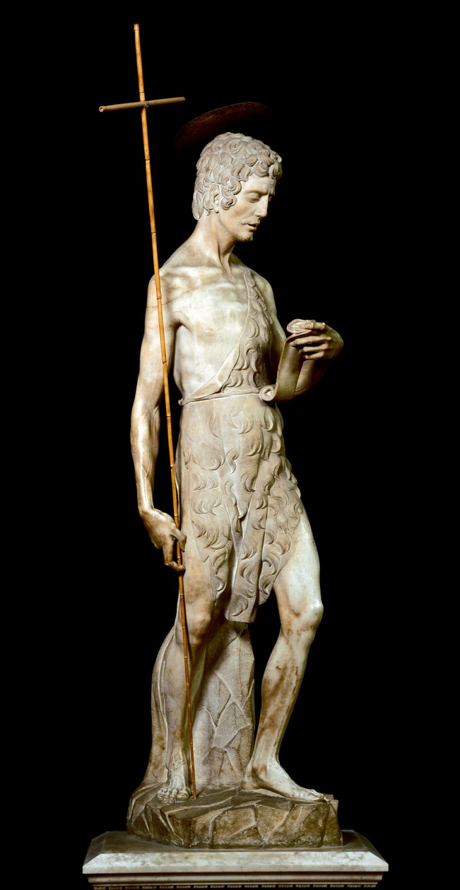 São João Batista Escultura em mármore por Donatello (Donato di Niccolo Bardi de Donatello