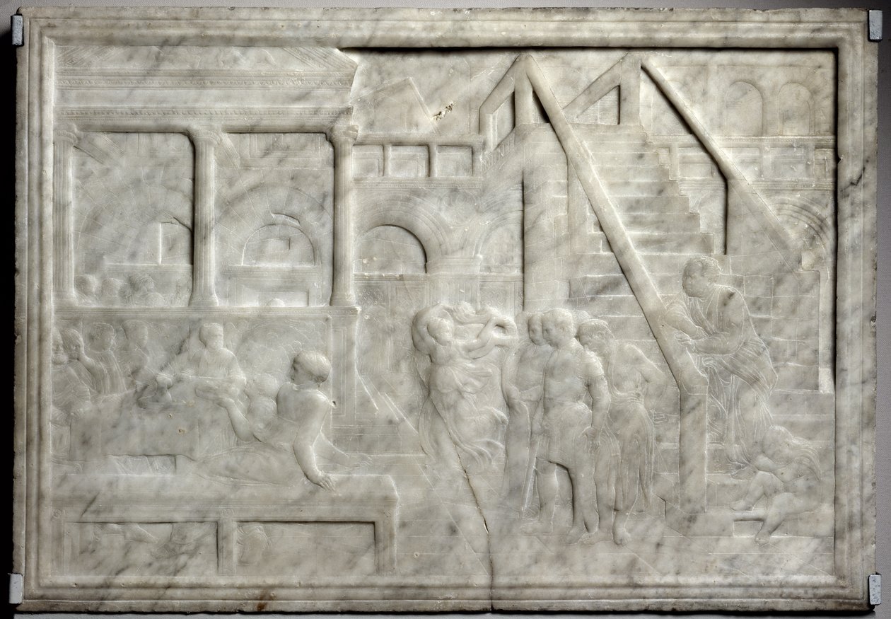 A festa de Herodes (mármore) de Donatello