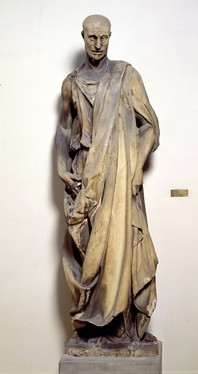 O Profeta Habacuque (Lo Zuccone) c.1423-36 (mármore) de Donatello