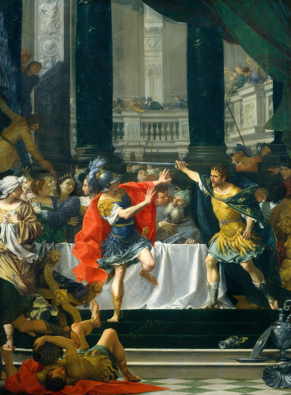 Alexandre o Grande Ameaçado por Seu Pai, provavelmente 17001705. de Donato Creti