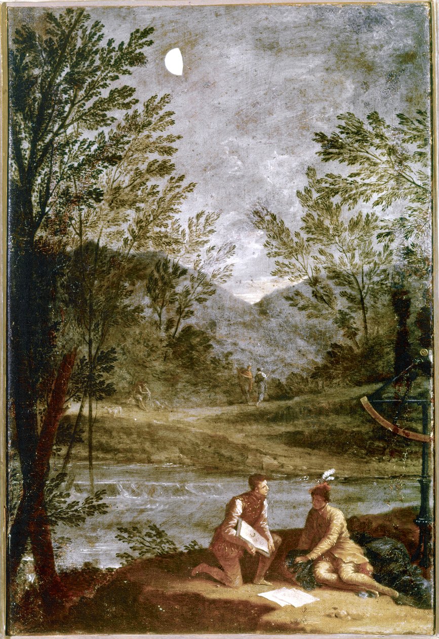 Observação astronómica. 1711. (óleo sobre tela) de Donato Creti