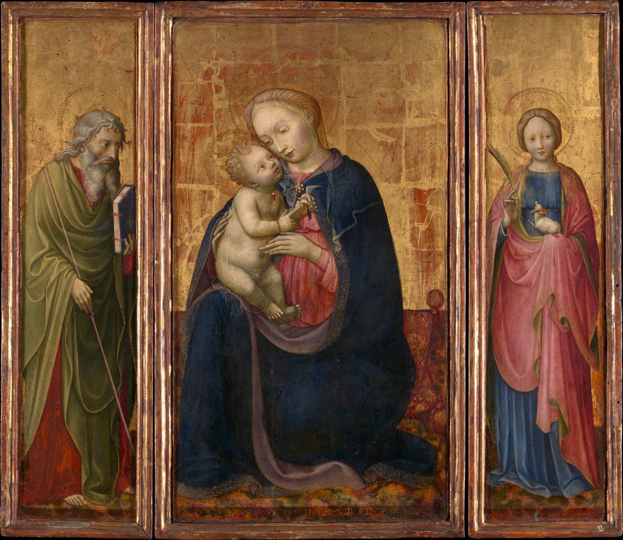 Madonna e Criança com Santos Philip e Agnes, ca. 1425-30. de Donato de