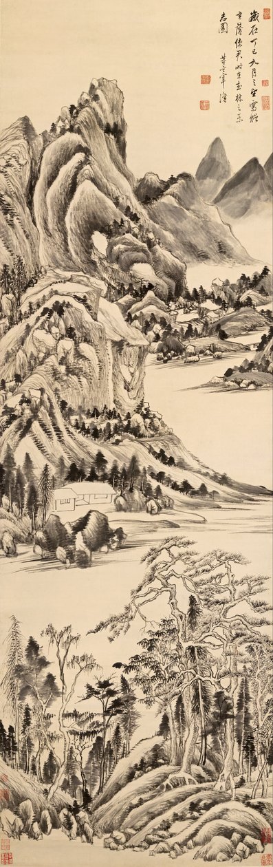 Paisagem de montanha de Dong Qichang